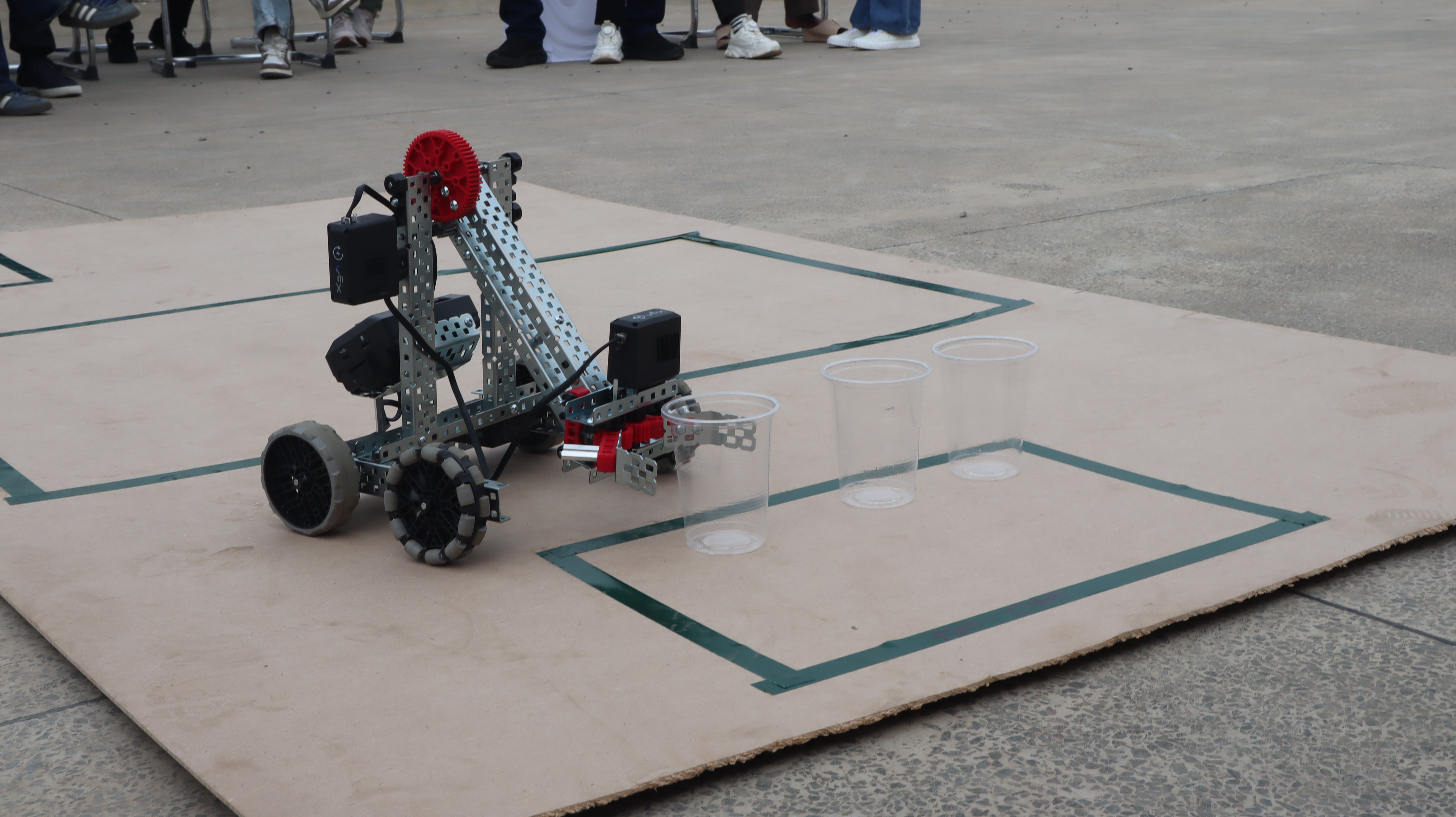 VEX robot live demonstration on expo floor — Innovation Showcase