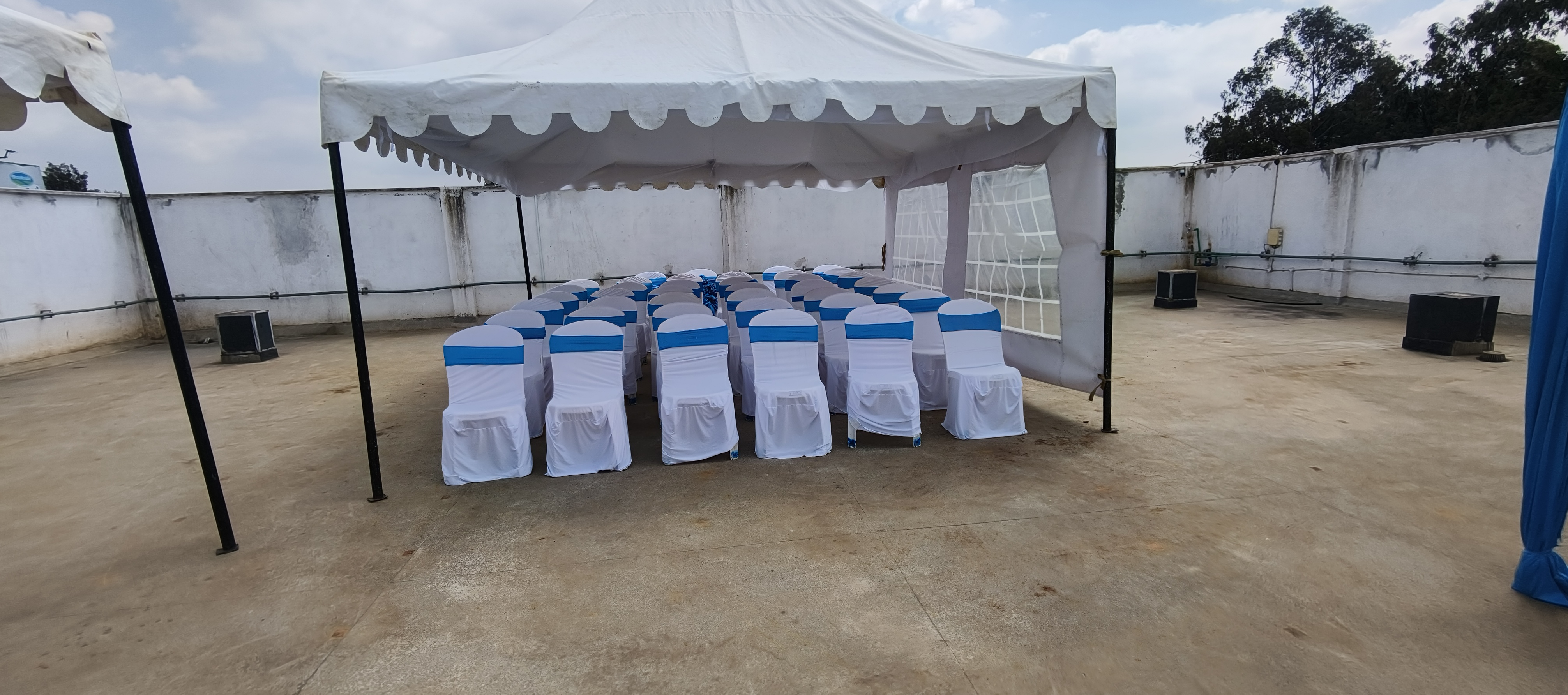 Guest seating set up for i-CODE Innovation Expo — One Stop